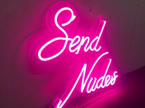 LED Neon Sign Send Nudes photo review